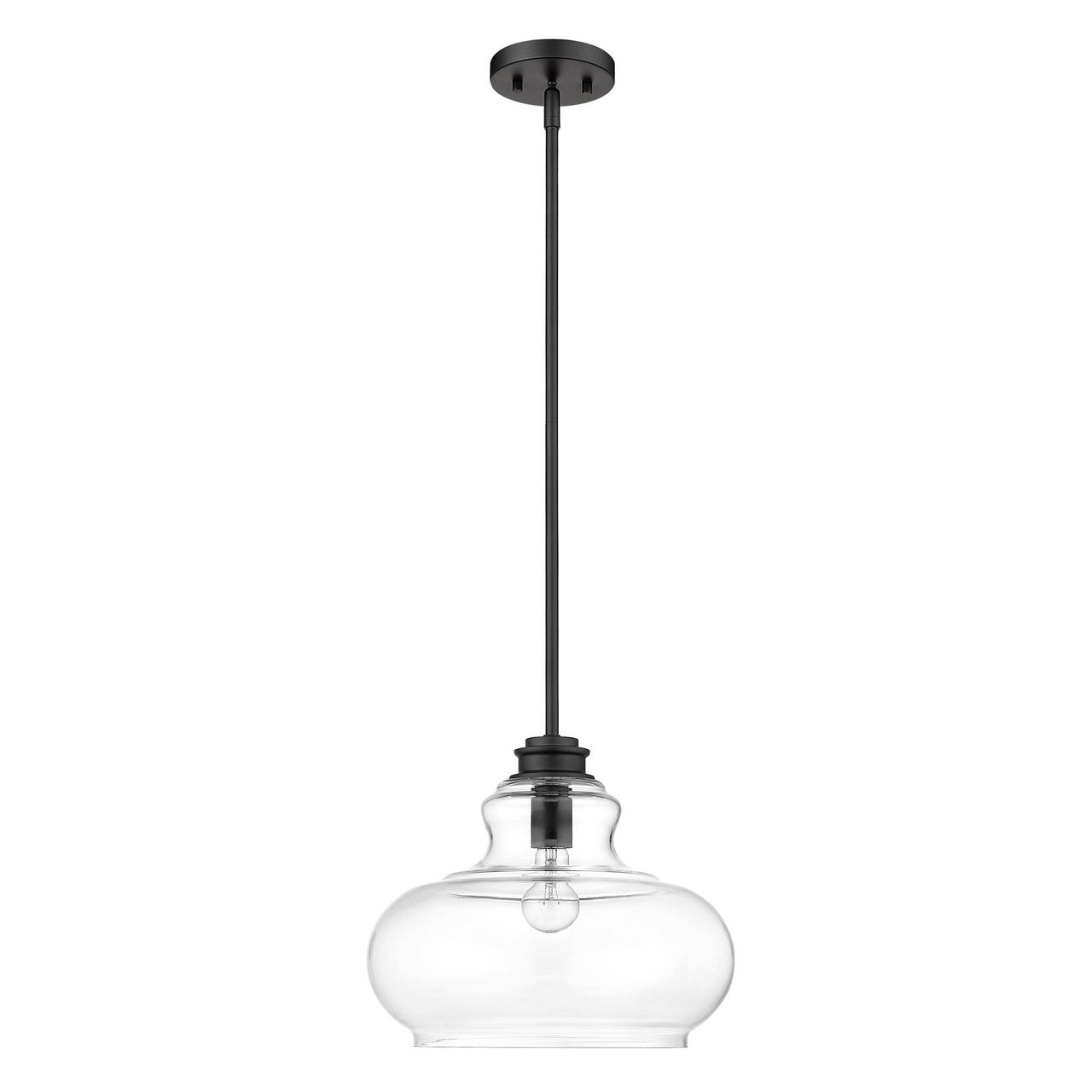 Acclaim Lighting Torrel 1-Light Matte Black Pendant in Matte Black IN21251BK