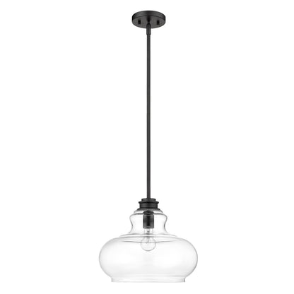 Acclaim Lighting Torrel 1-Light Matte Black Pendant in Matte Black IN21251BK