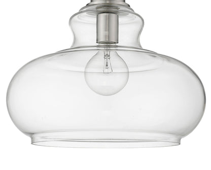 Acclaim Lighting Torrel 1-Light Satin Nickel Pendant in Satin Nickel IN21251SN