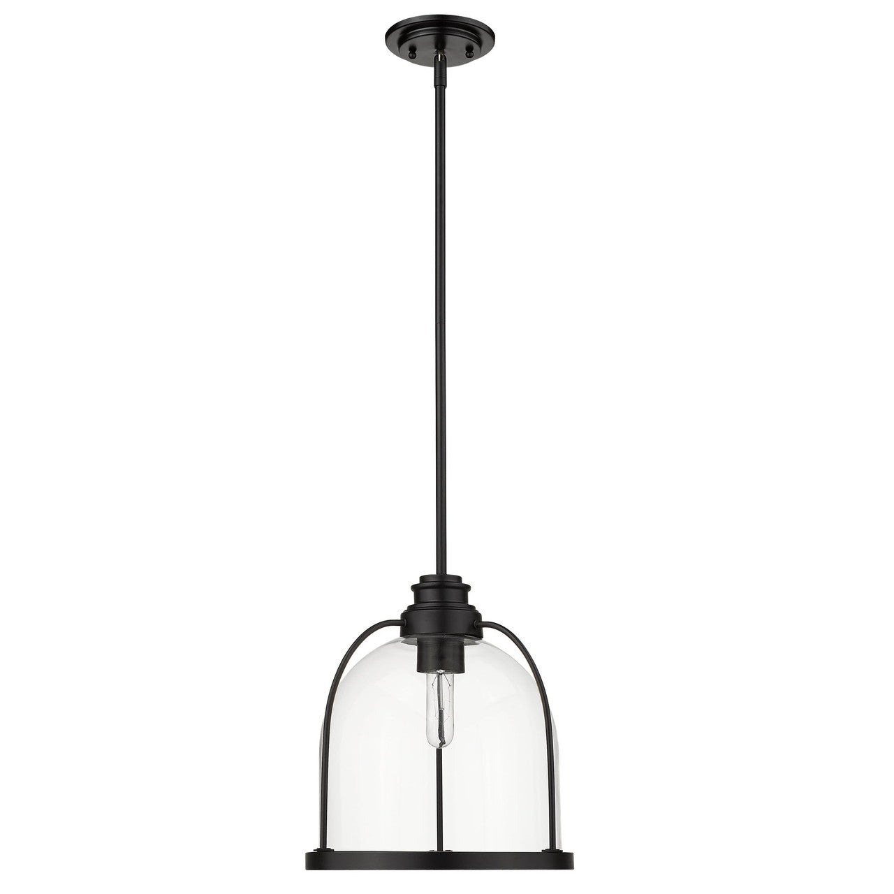 Acclaim Lighting Stanton 1-Light Matte Black Pendant in Matte Black IN21300BK