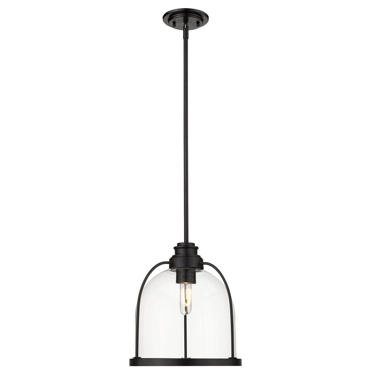 Acclaim Lighting Stanton 1-Light Matte Black Pendant in Matte Black IN21300BK