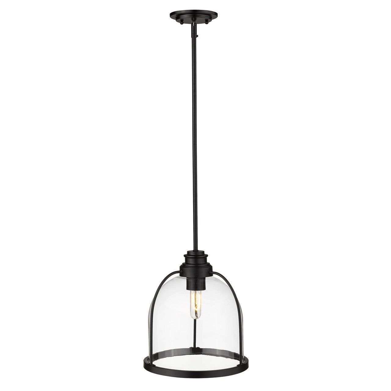 Acclaim Lighting Stanton 1-Light Matte Black Pendant in Matte Black IN21300BK