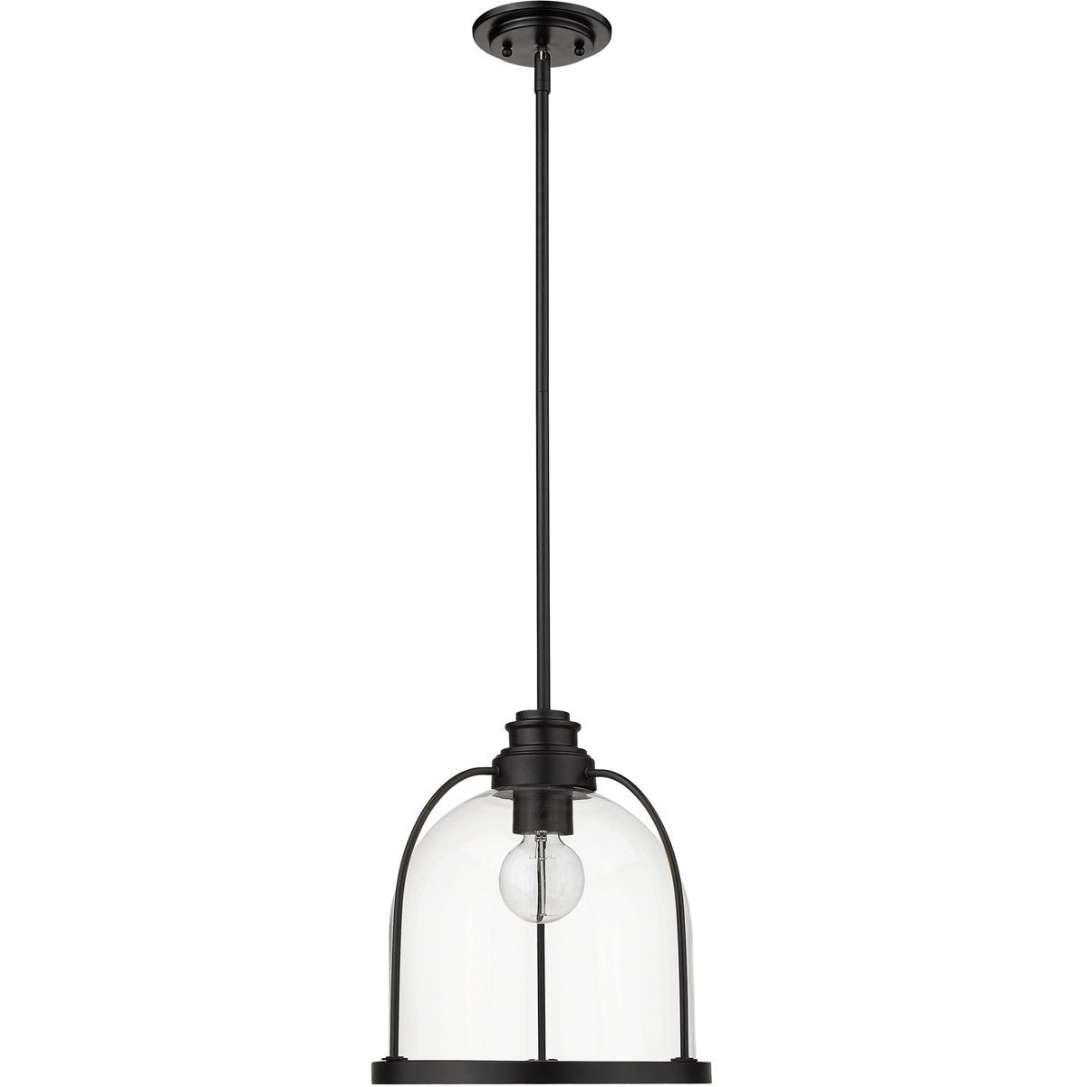 Acclaim Lighting Stanton 1-Light Matte Black Pendant in Matte Black IN21300BK