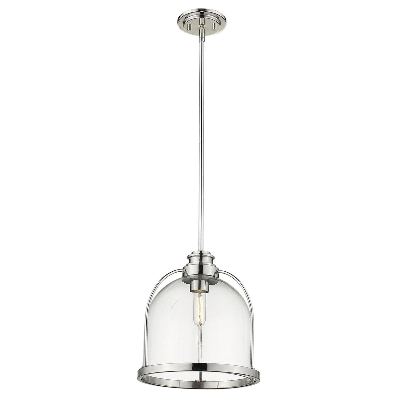 Acclaim Lighting Stanton 1-Light Polished Nickel Pendant in Polished Nickel IN21300PN