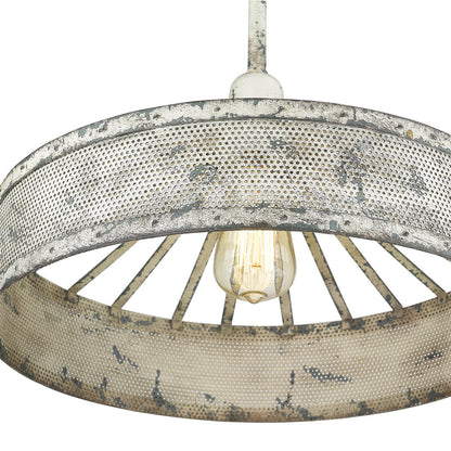 Acclaim Lighting Iris 1-Light Aged Ivory Pendant in Aged Ivory IN31515AI