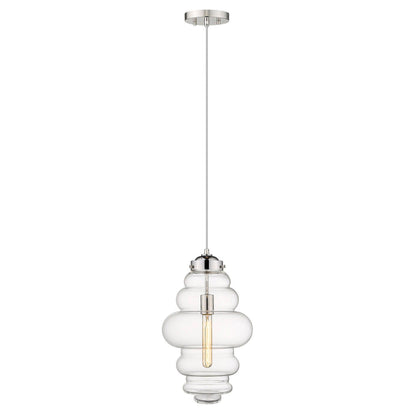 Acclaim Lighting Ballina 1-Light Polished Nickel Mini-Pendant in Polished Nickel IN31302PN