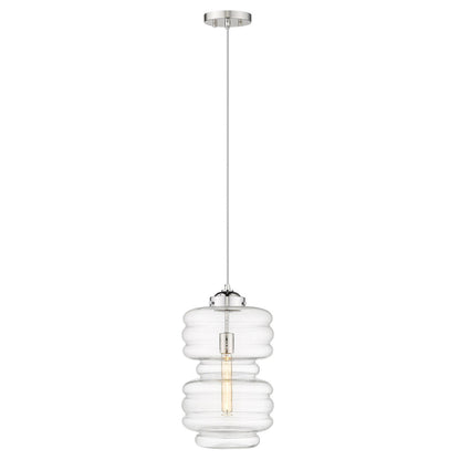 Acclaim Lighting Ballina 1-Light Polished Nickel Mini-Pendant in Polished Nickel IN31302PN