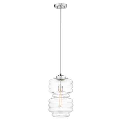 Acclaim Lighting Ballina 1-Light Polished Nickel Mini-Pendant in Polished Nickel IN31302PN