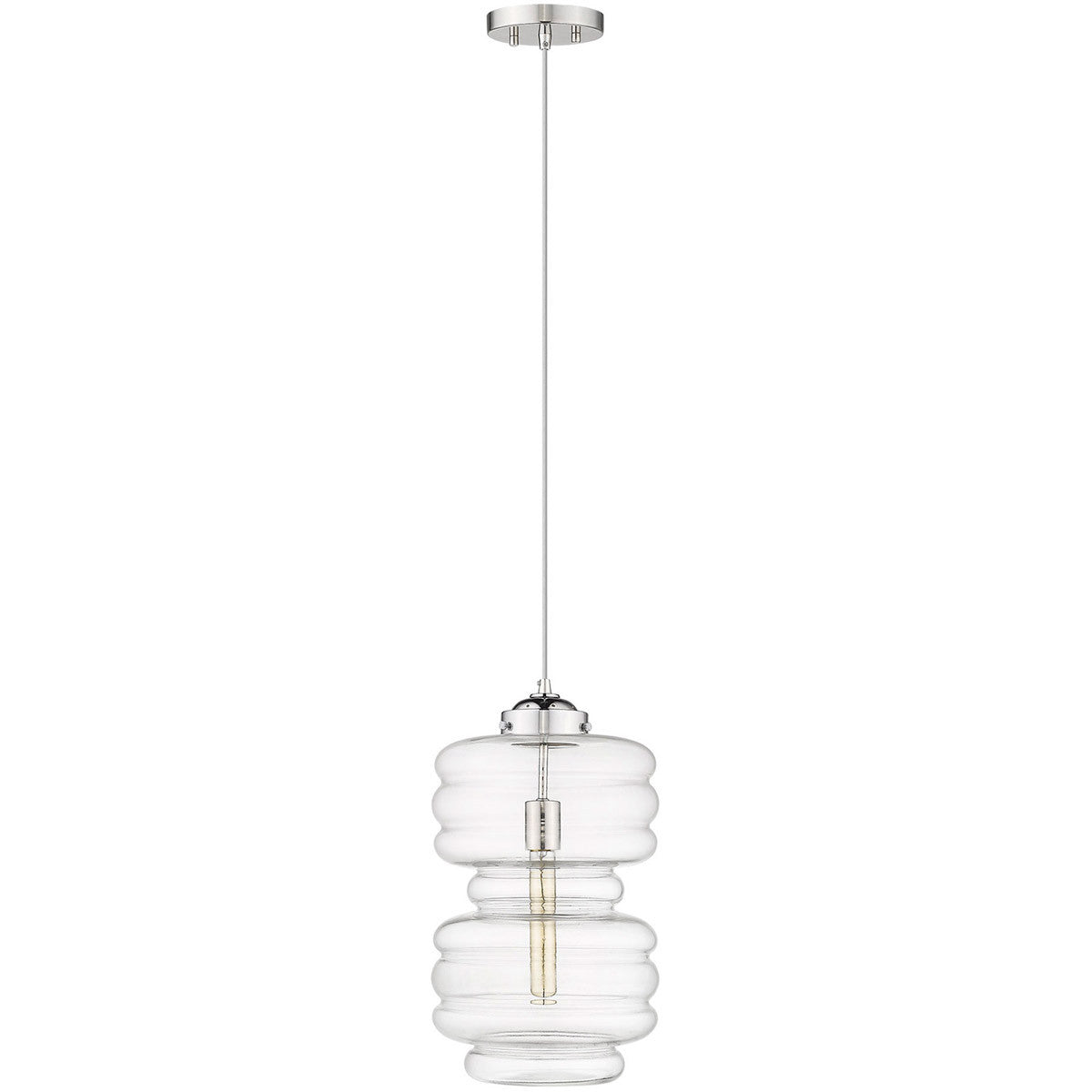 Acclaim Lighting Ballina 1-Light Polished Nickel Mini-Pendant in Polished Nickel IN31302PN