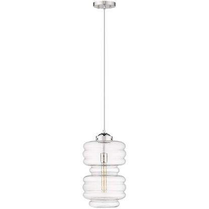 Acclaim Lighting Ballina 1-Light Polished Nickel Mini-Pendant in Polished Nickel IN31302PN