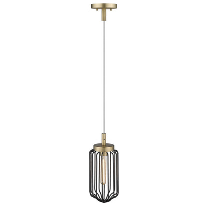 Acclaim Lighting Reece 1-Light Aged Brass Mini-Pendant in Aged Brass IN31500AB