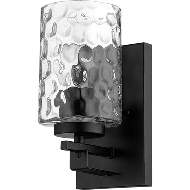 Acclaim Lighting Livvy 1-Light Matte Black Sconce in Matte Black IN40010BK