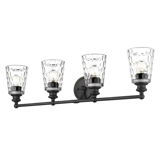 Acclaim Lighting Mae 4-Light Matte Black Vanity in Matte Black IN40023BK