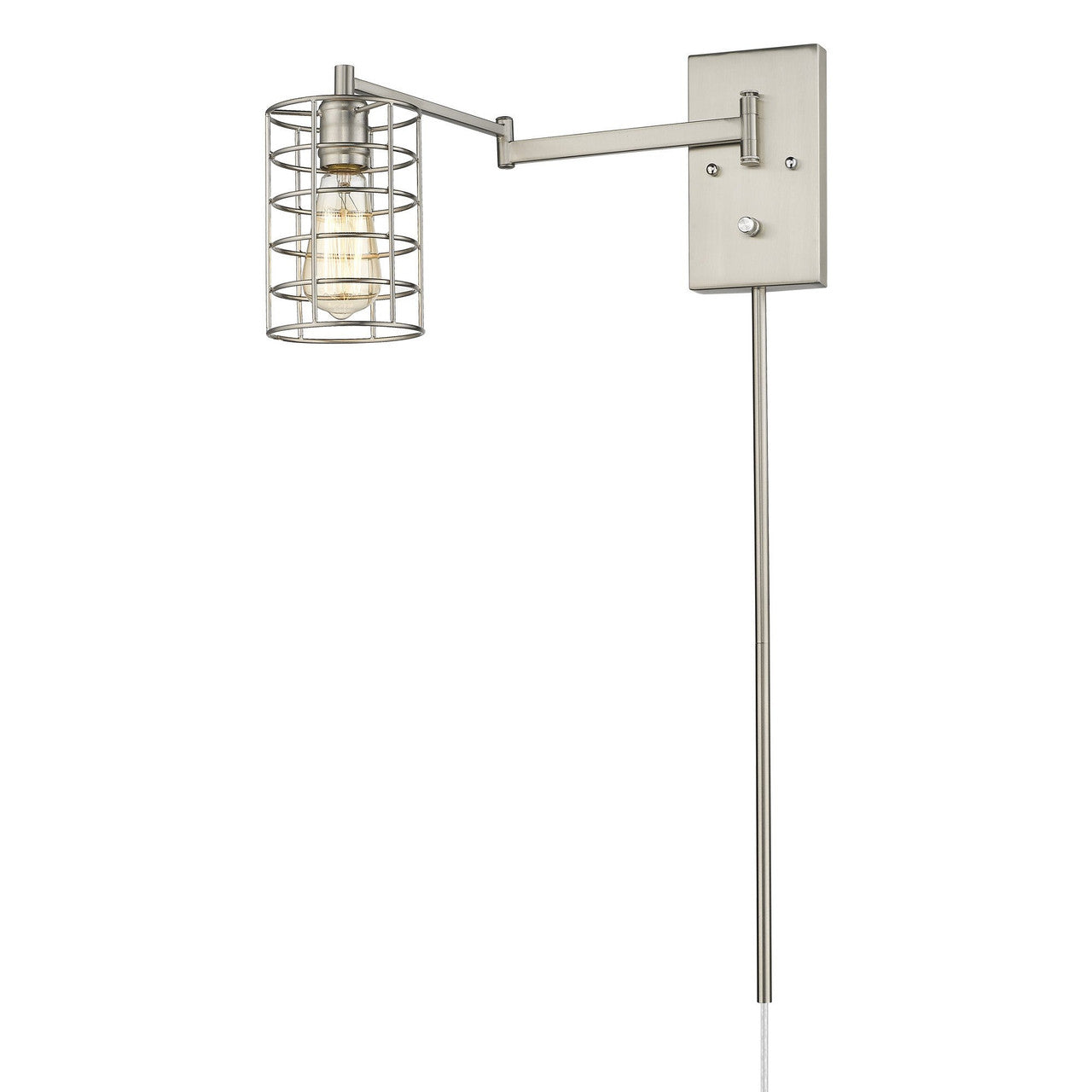 Acclaim Lighting Jett 1-Light Satin Nickel Sconce in Satin Nickel IN41030SN