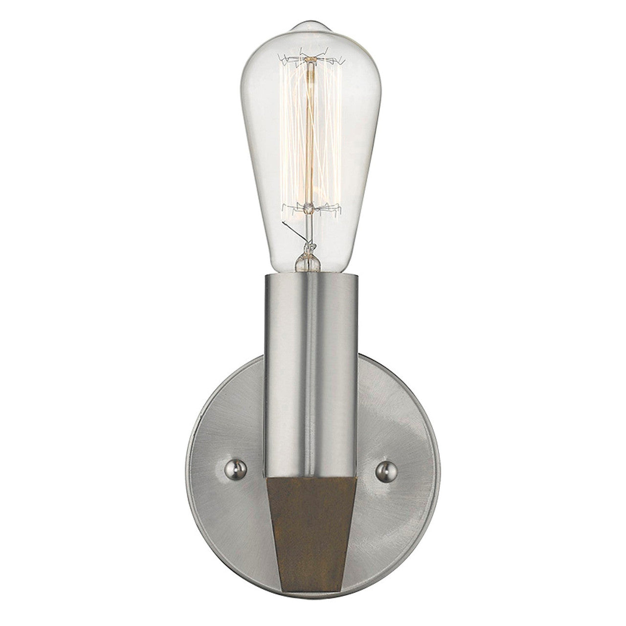 Acclaim Lighting Finnick 1-Light Satin Nickel Sconce in Satin Nickel IN41062SN