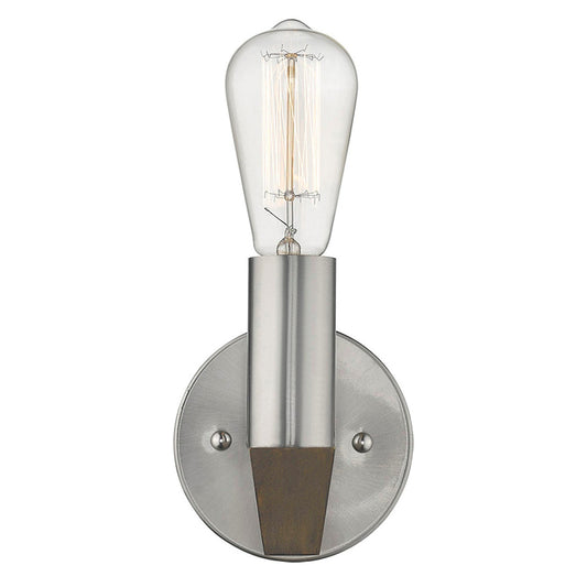 Acclaim Lighting Finnick 1-Light Satin Nickel Sconce in Satin Nickel IN41062SN