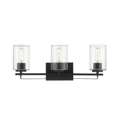 Acclaim Lighting Orella 3-Light Matte Black Sconce in Matte Black IN41102BK