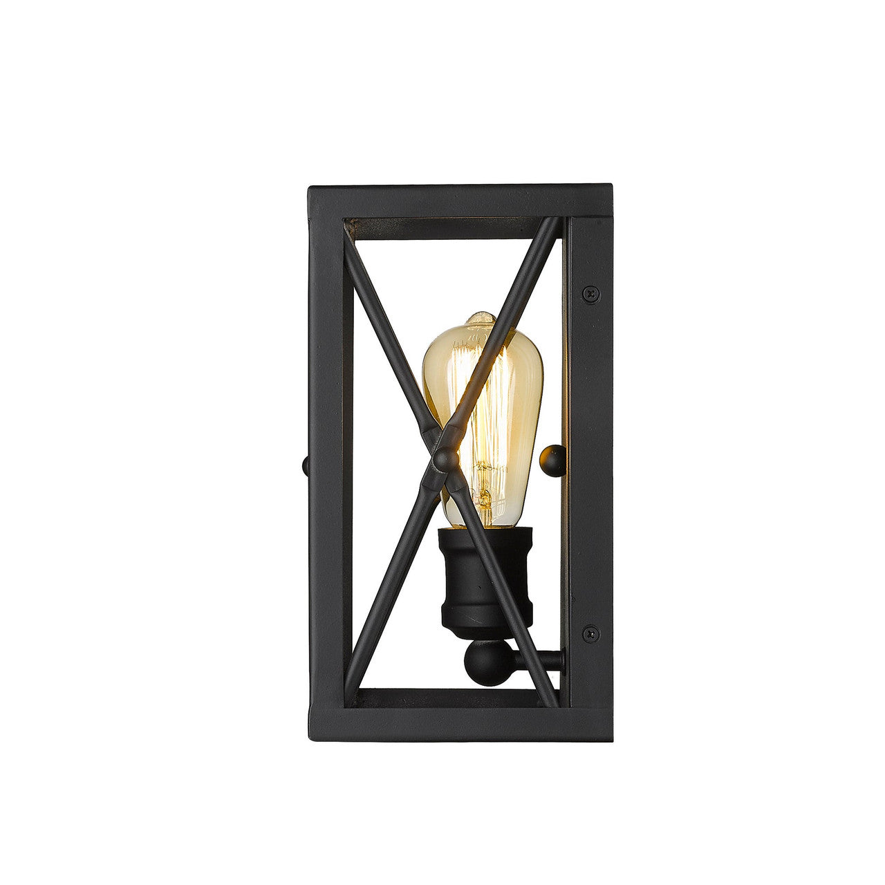 Acclaim Lighting Brooklyn 1-Light Matte Black Sconce  in Matte Black IN41120BK