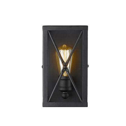 Acclaim Lighting Brooklyn 1-Light Matte Black Sconce  in Matte Black IN41120BK