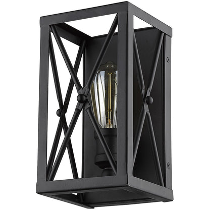 Acclaim Lighting Brooklyn 1-Light Matte Black Sconce  in Matte Black IN41120BK