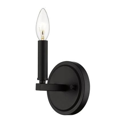 Acclaim Lighting Sawyer 1-Light Matte Black Sconce in Matte Black IN41153BK