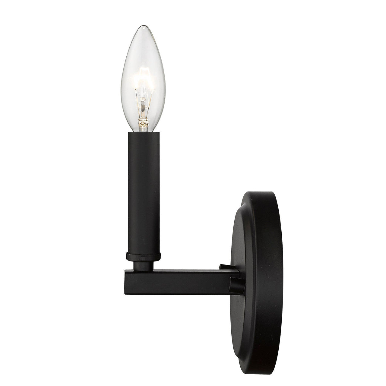 Acclaim Lighting Sawyer 1-Light Matte Black Sconce in Matte Black IN41153BK