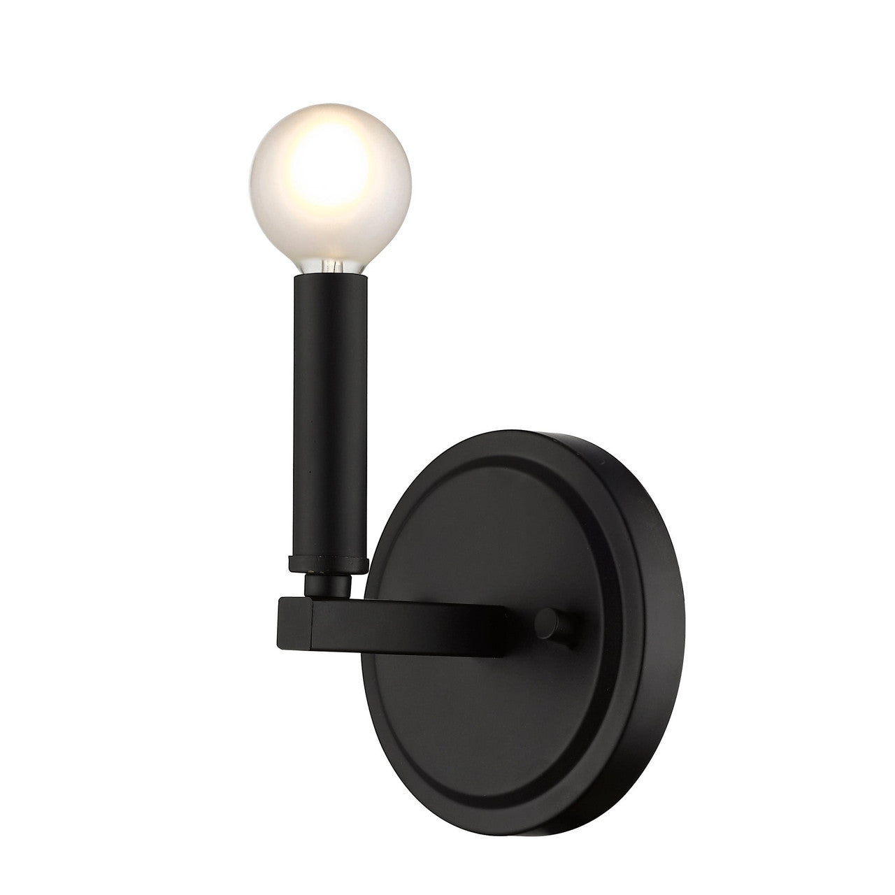 Acclaim Lighting Sawyer 1-Light Matte Black Sconce in Matte Black IN41153BK