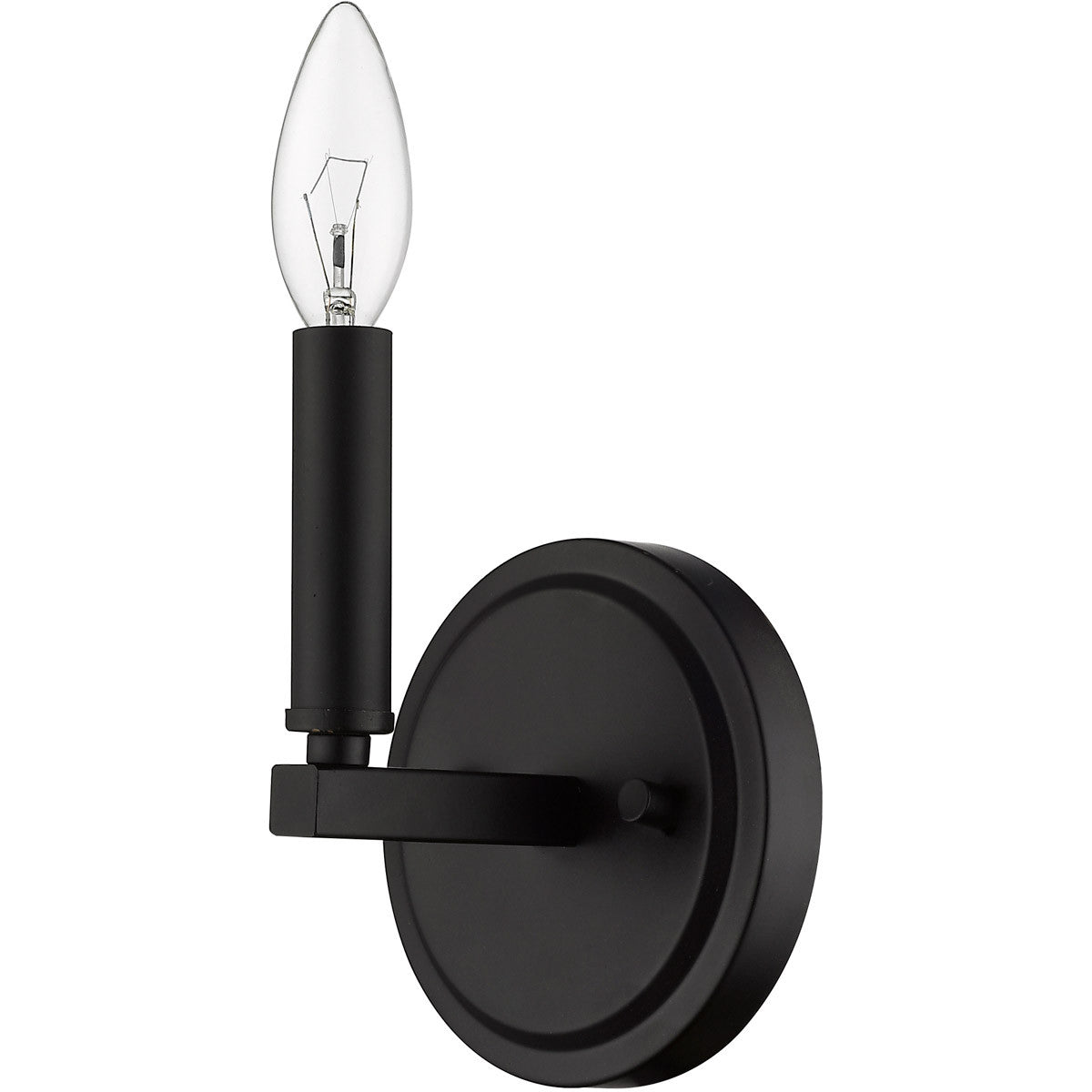 Acclaim Lighting Sawyer 1-Light Matte Black Sconce in Matte Black IN41153BK