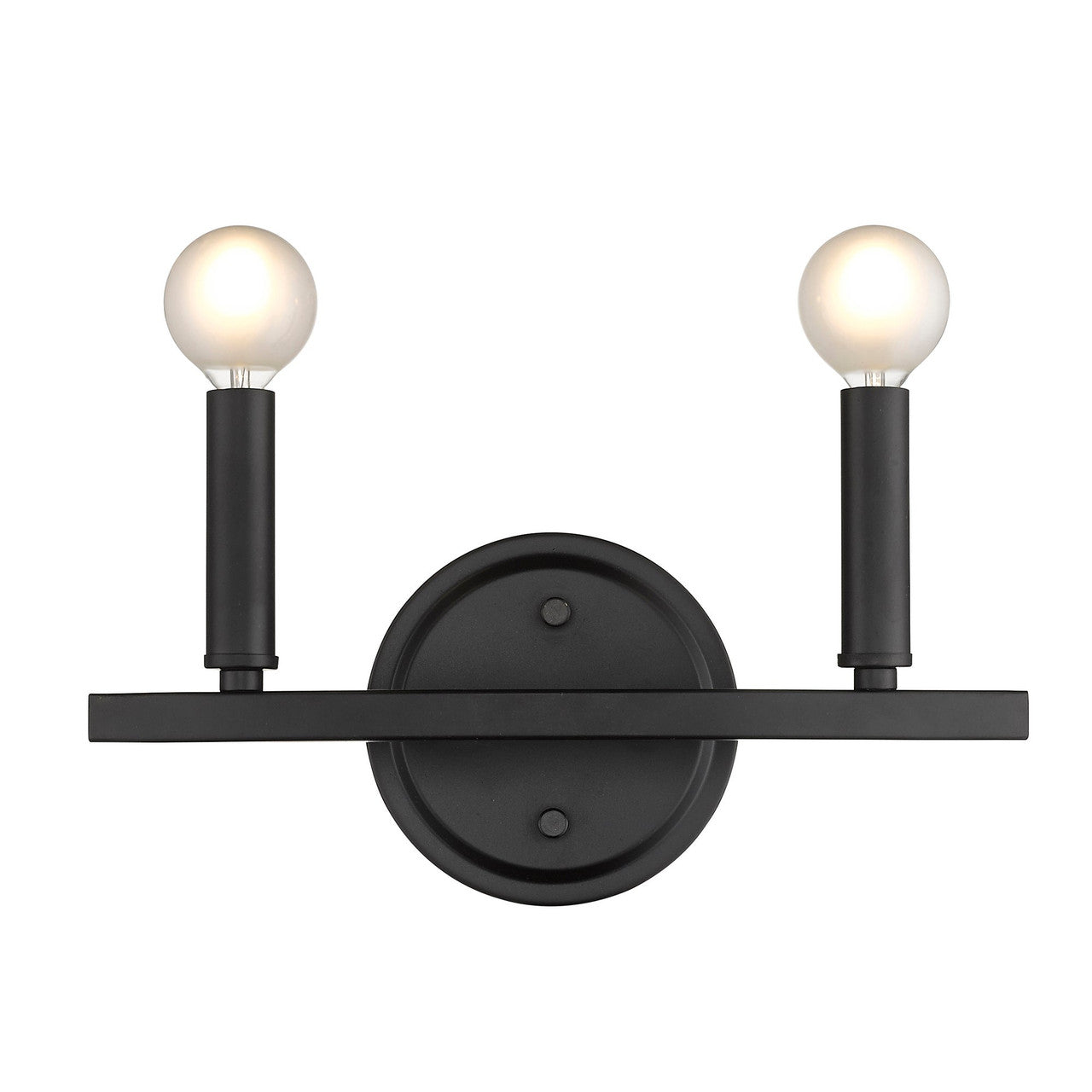 Acclaim Lighting Sawyer 2-Light Matte Black Vanity in Matte Black IN41154BK