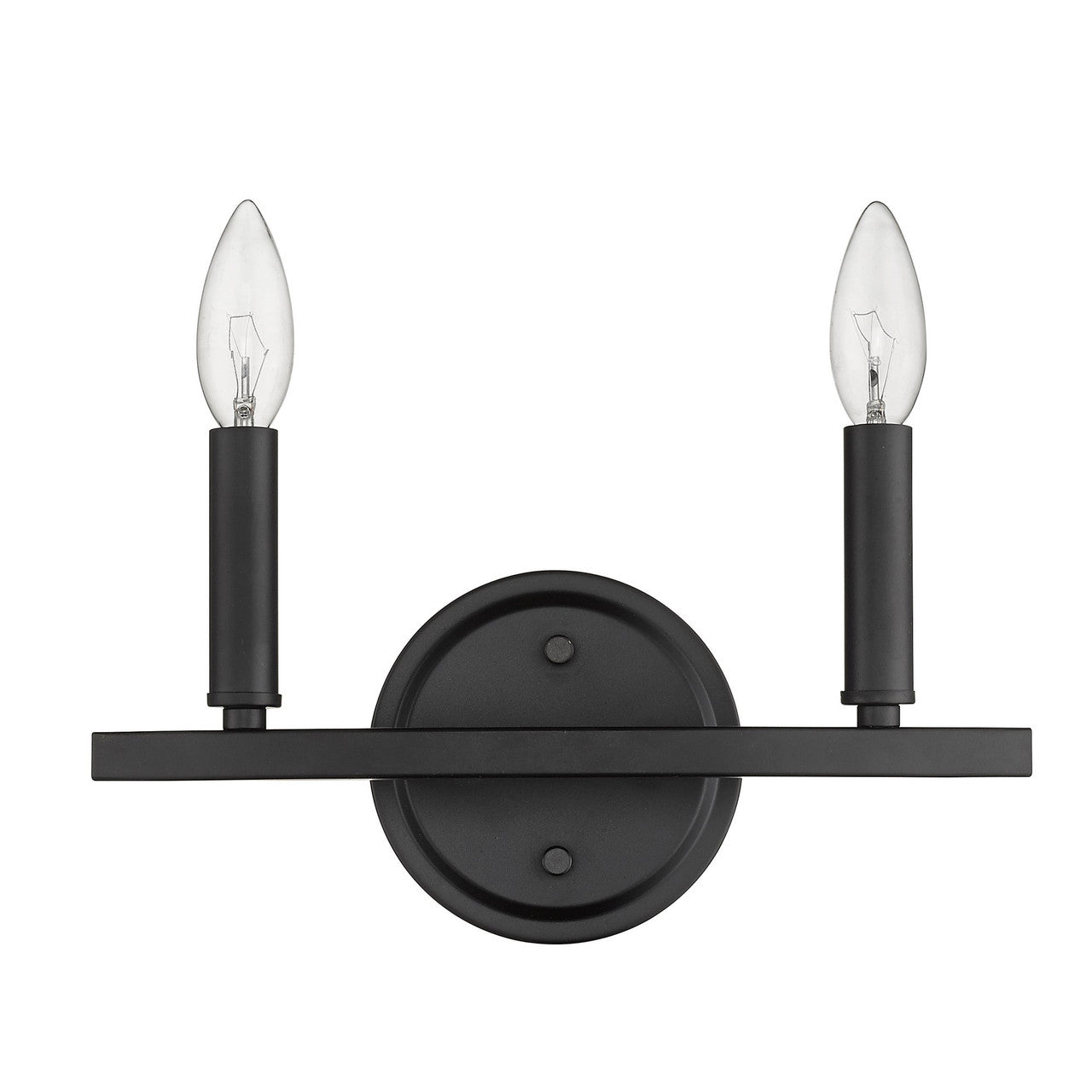 Acclaim Lighting Sawyer 2-Light Matte Black Vanity in Matte Black IN41154BK