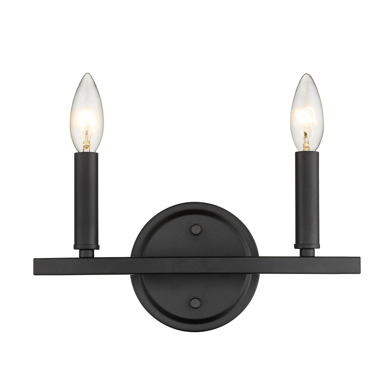 Acclaim Lighting Sawyer 2-Light Matte Black Vanity in Matte Black IN41154BK