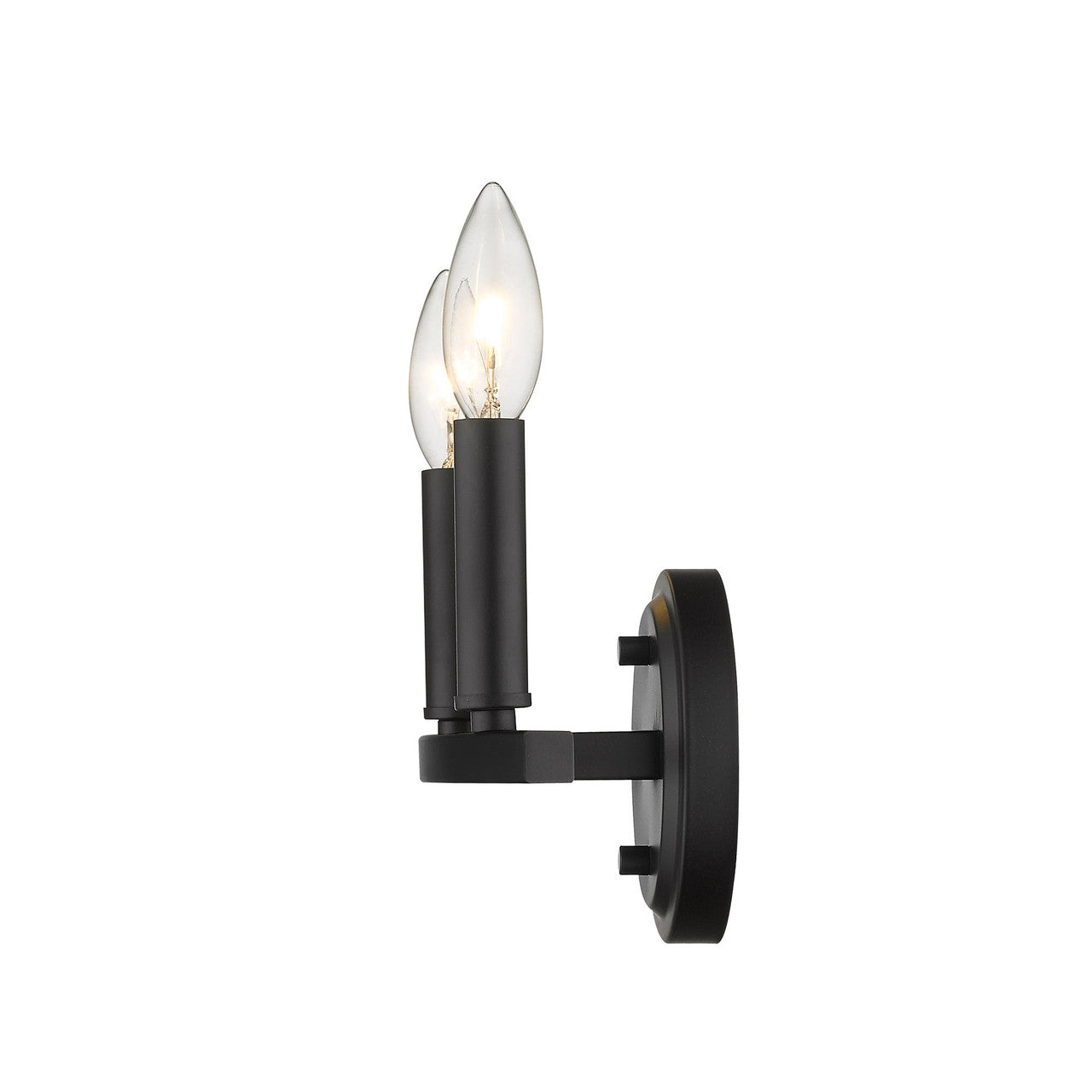 Acclaim Lighting Sawyer 2-Light Matte Black Vanity in Matte Black IN41154BK