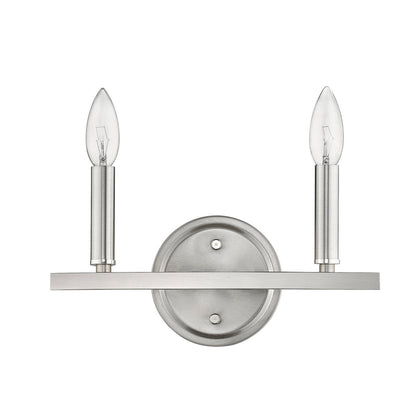 Acclaim Lighting Sawyer 2-Light Satin Nickel Vanity in Satin Nickel IN41154SN