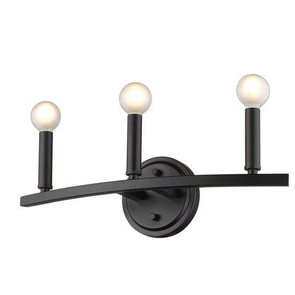 Acclaim Lighting Sawyer 3-Light Matte Black Vanity in Matte Black IN41155BK