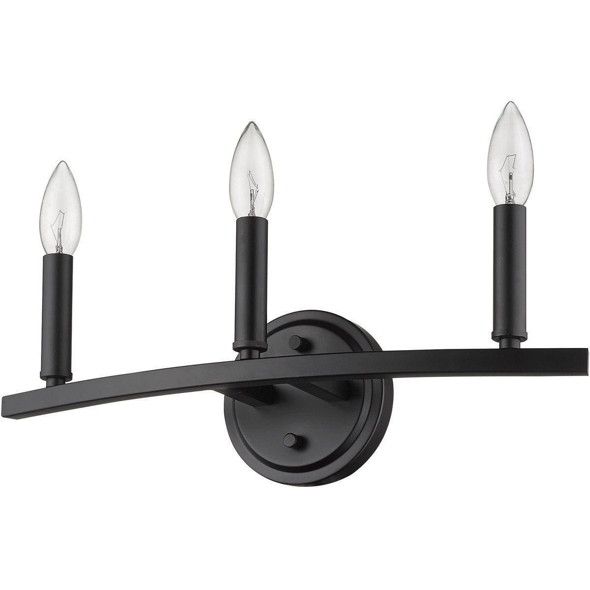 Acclaim Lighting Sawyer 3-Light Matte Black Vanity in Matte Black IN41155BK