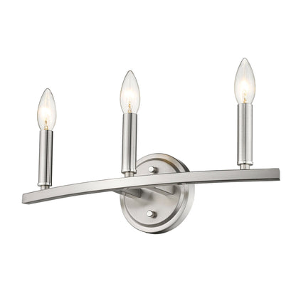 Acclaim Lighting Sawyer 3-Light Satin Nickel Vanity in Satin Nickel IN41155SN