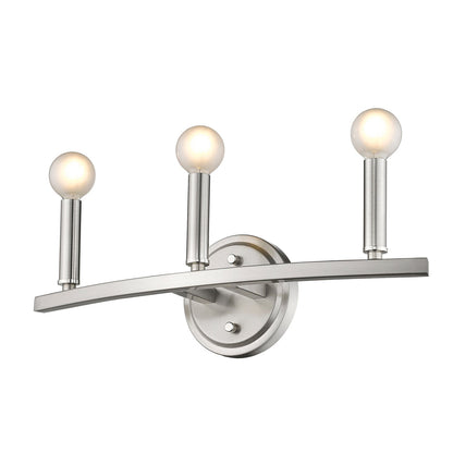 Acclaim Lighting Sawyer 3-Light Satin Nickel Vanity in Satin Nickel IN41155SN