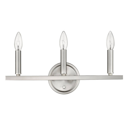 Acclaim Lighting Sawyer 3-Light Satin Nickel Vanity in Satin Nickel IN41155SN