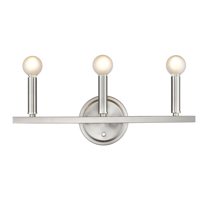 Acclaim Lighting Sawyer 3-Light Satin Nickel Vanity in Satin Nickel IN41155SN