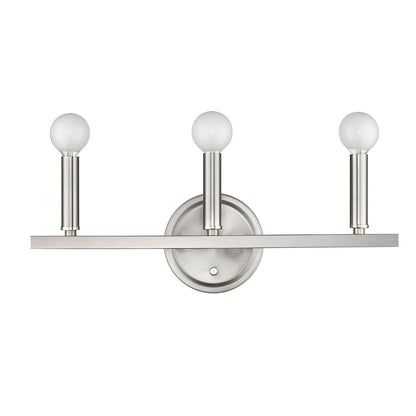 Acclaim Lighting Sawyer 3-Light Satin Nickel Vanity in Satin Nickel IN41155SN