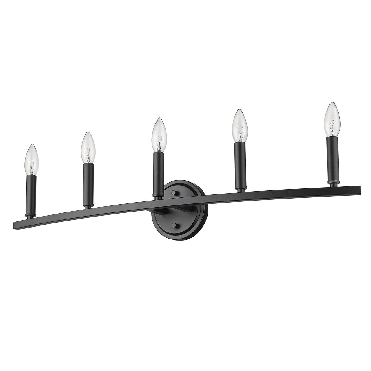 Acclaim Lighting Sawyer 5-Light Matte Black Vanity in Matte Black IN41156BK