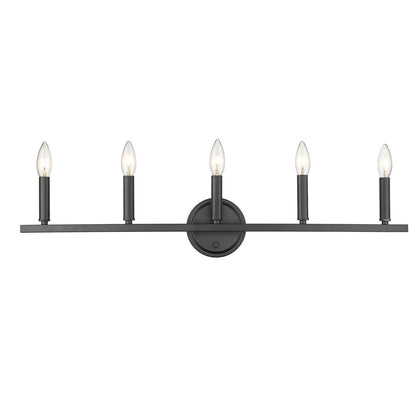 Acclaim Lighting Sawyer 5-Light Matte Black Vanity in Matte Black IN41156BK