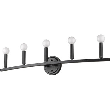 Acclaim Lighting Sawyer 5-Light Matte Black Vanity in Matte Black IN41156BK