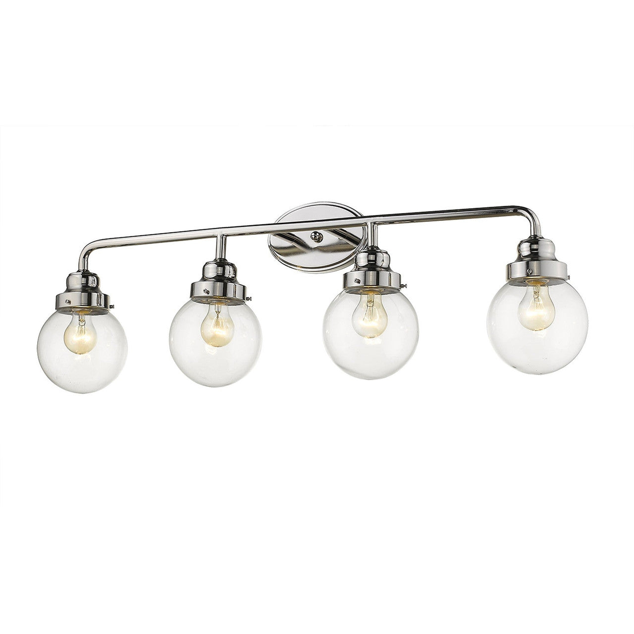 Acclaim Lighting Portsmith 4-Light Polished Nickel Vanity in Polished Nickel IN41227PN