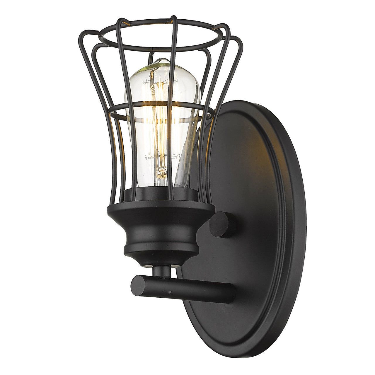 Acclaim Lighting Piers 1-Light Matte Black Sconce in Matte Black IN41280BK