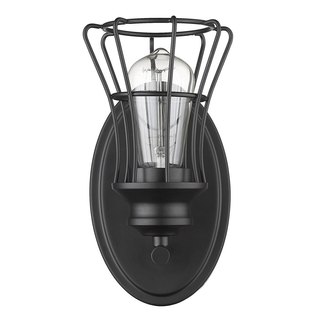 Acclaim Lighting Piers 1-Light Matte Black Sconce in Matte Black IN41280BK