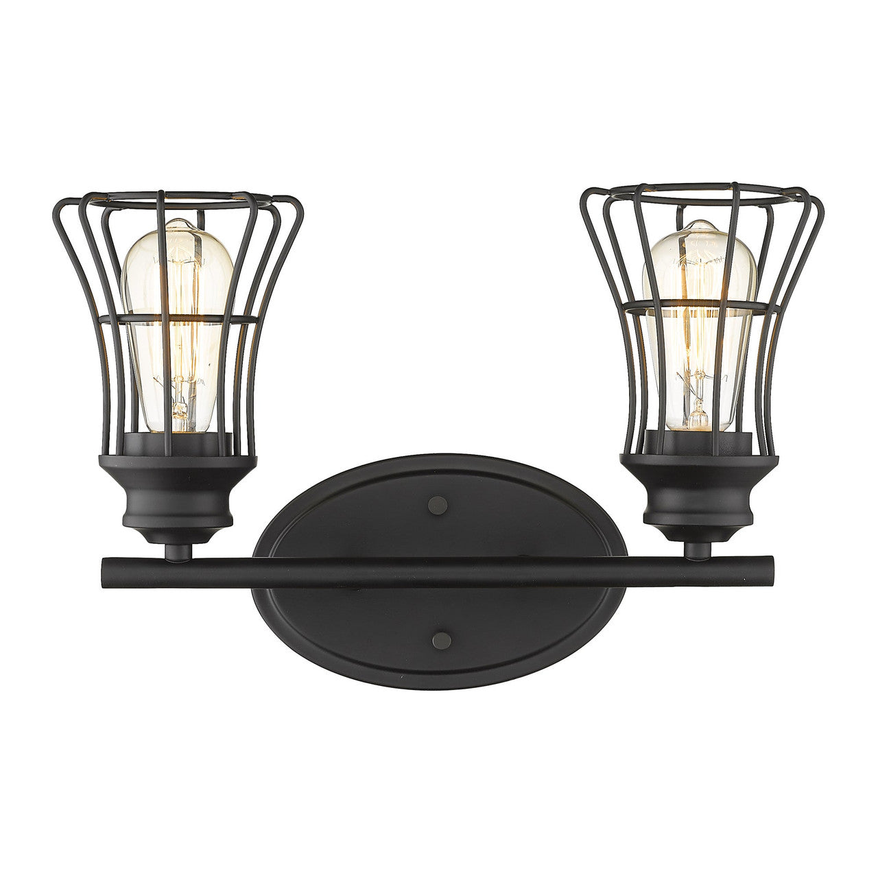 Acclaim Lighting Piers 2-Light Matte Black Vanity in Matte Black IN41281BK