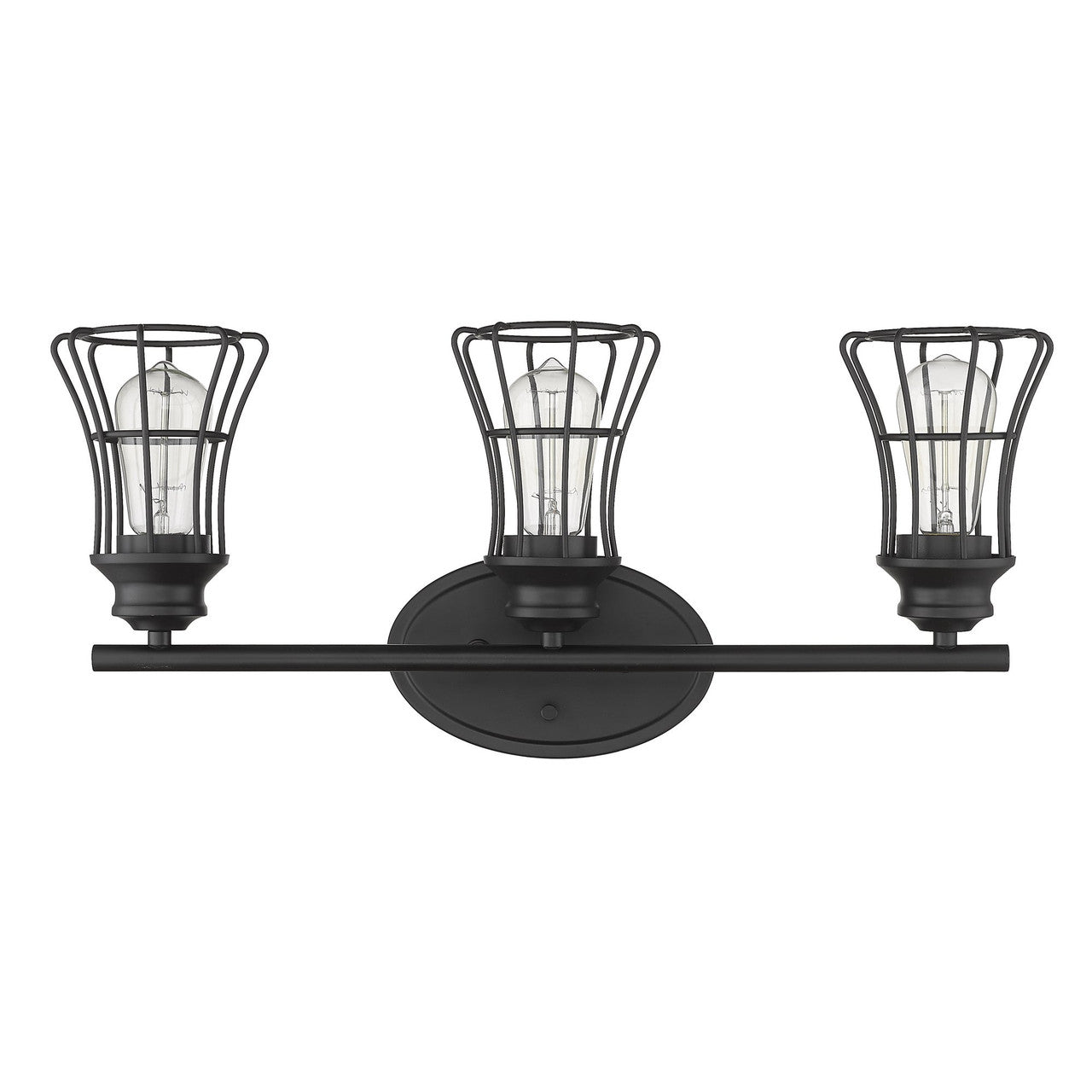 Acclaim Lighting Piers 3-Light Matte Black Vanity in Matte Black IN41282BK