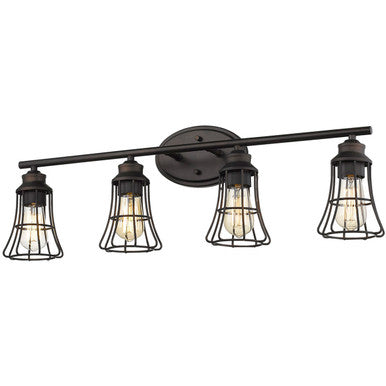 Acclaim Lighting Piers 4-Light Oil-Rubbed Bronze Vanity in Oil-Rubbed Bronze IN41283ORB