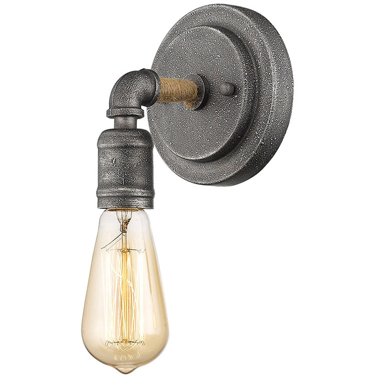 Acclaim Lighting Grayson 1-Light Antique Gray Sconce in Antique Gray IN41323AGY